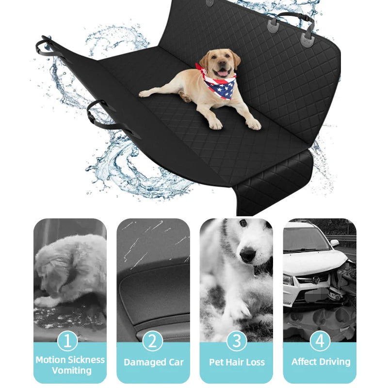 Protector de Asiento para Auto. Transportador Seguro para Mascotas.